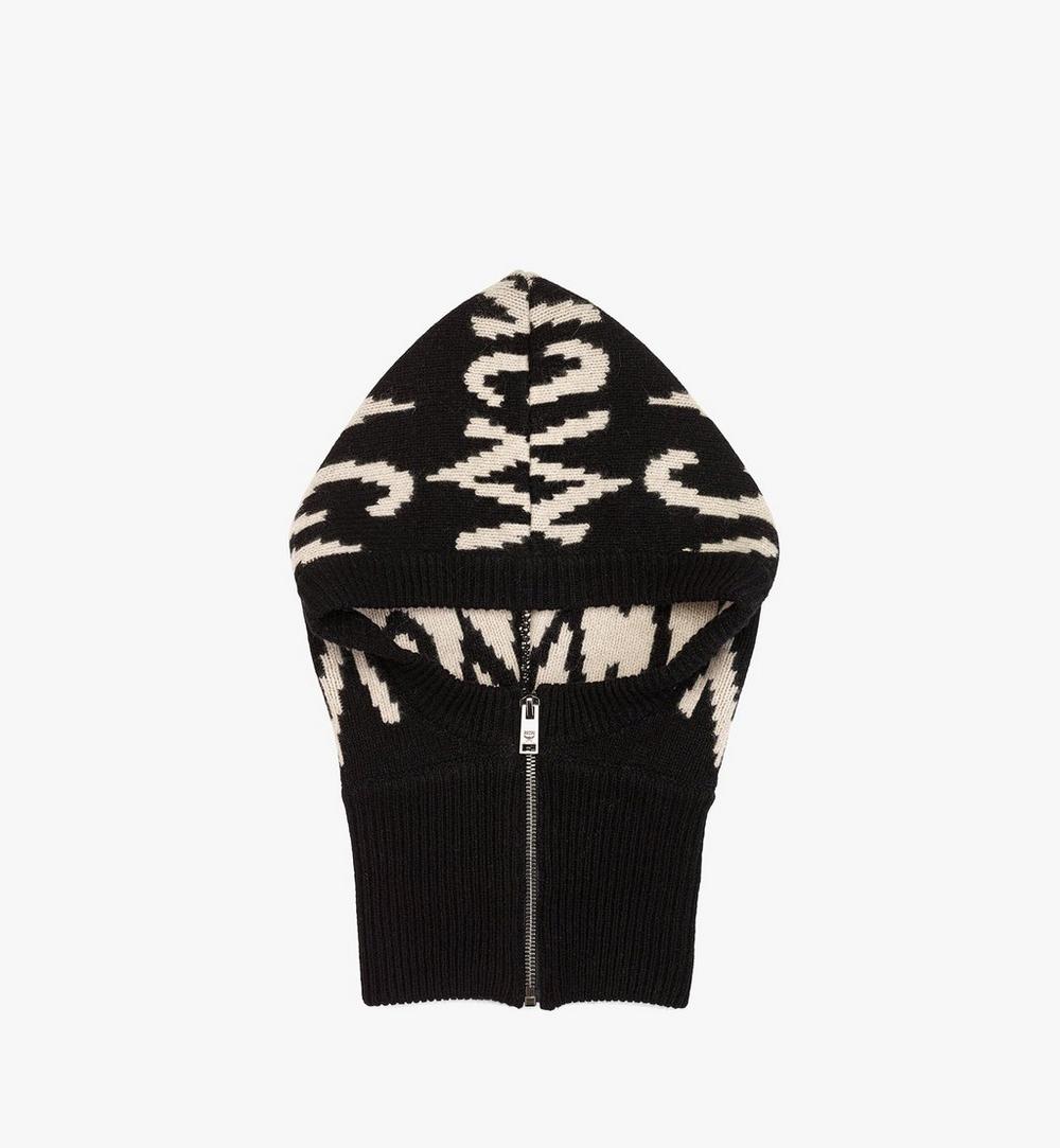 Logo Jacquard Balaclava in Recycled Cashmere 1